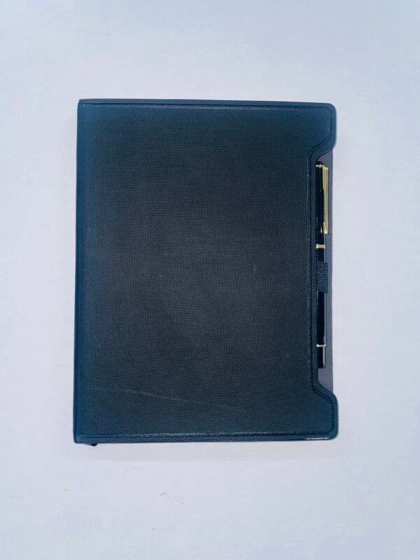 Black Office Diary A5 with Pen Holder