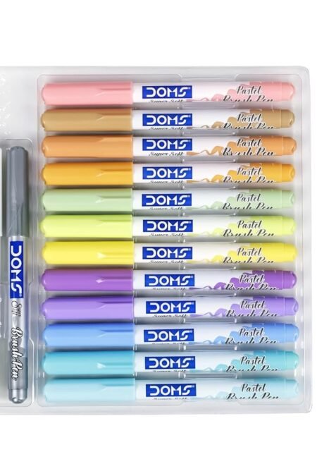 Doms Super Soft Tip Pastel Shades Brush Pen Set inside box
