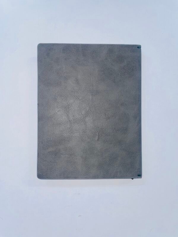 Premium Grey Office Diary A5 with Pen Holder Back