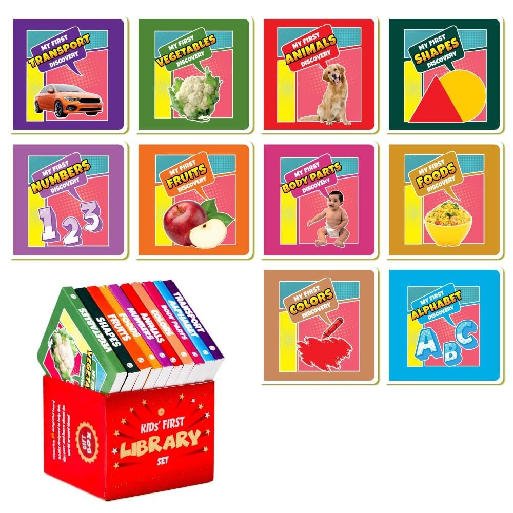 My First Library Set of 10 Board Books for Kids - Image 2